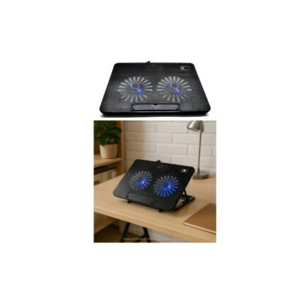Base Refrigerante Doble Ventilador A2 | Silencioso | 2 Usb Color Negro
